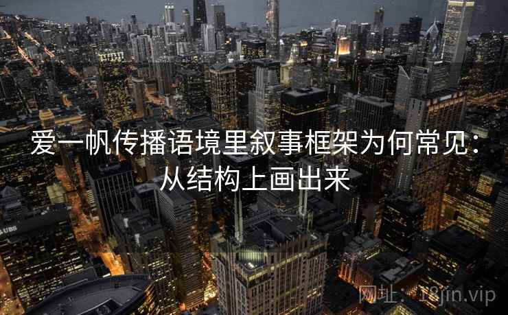 爱一帆传播语境里叙事框架为何常见：从结构上画出来