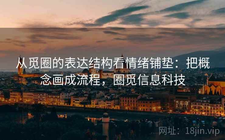 从觅圈的表达结构看情绪铺垫：把概念画成流程，圈觅信息科技